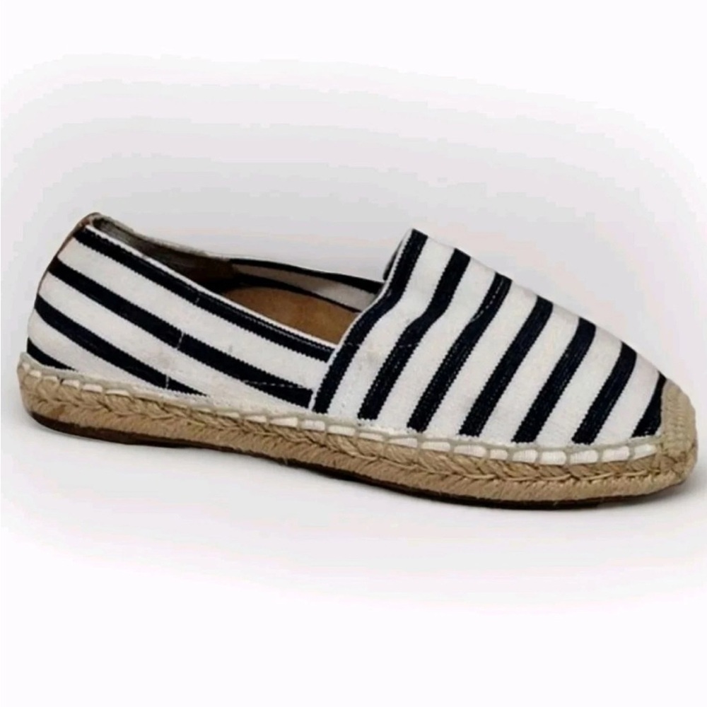 Vionic Navy and White Striped Flats - Picture 3 of 8